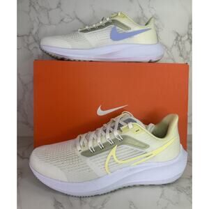 Nike Women's 8 Air Zoom Pegasus 39 Sail/Citron Tint Running Shoes FD0796-100